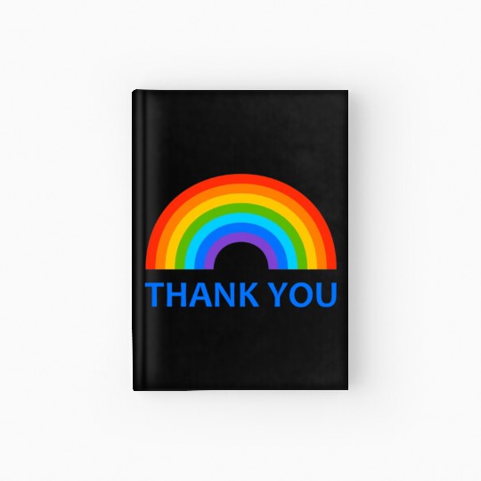 NHS thank you rainbow Hardcover Journal