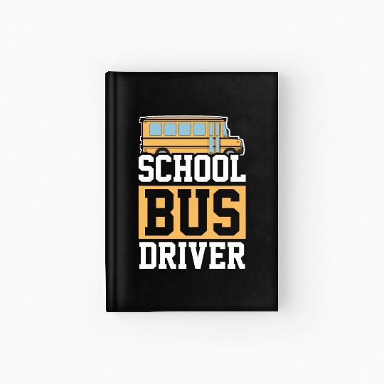 Bus Driver School Bus Hardcover Journal