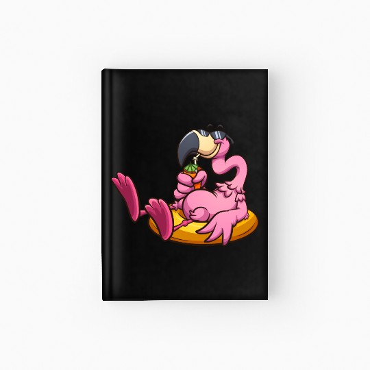 Pink flamingo Hardcover Journal