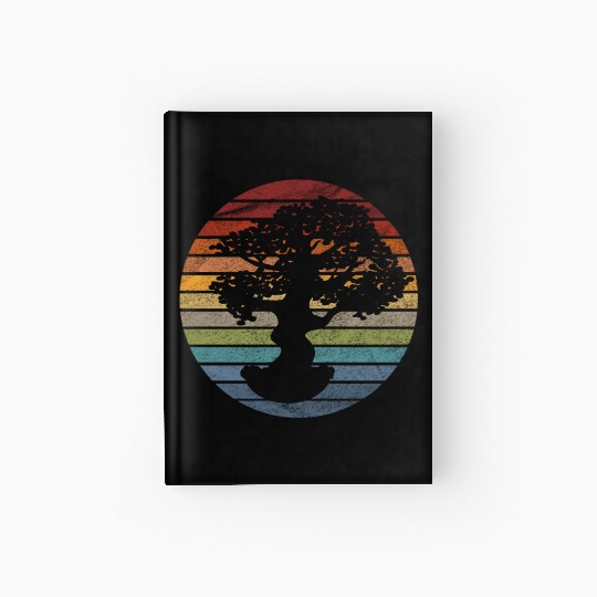 Bonsai Tree Retro Hardcover Journal