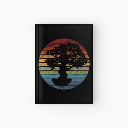 Bonsai Tree Retro Hardcover Journal