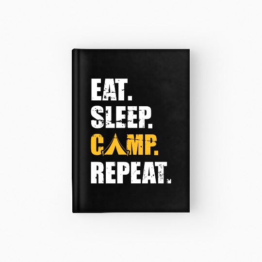Camping Hardcover Journal