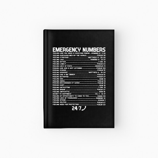Bible Emergency Numbers Holy Hotline Hardcover Journal