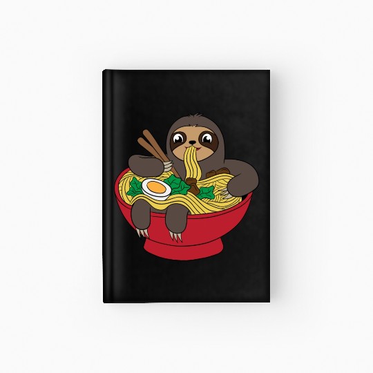 Sloth Ramen Noodles For Animal Lovers Hardcover Journal For