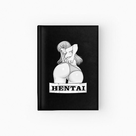 hen Anime Waifu japanese sexy bikin Girl Ahegao Hardcover Journal