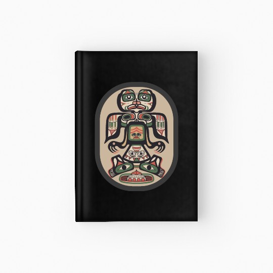 Northwest Native American Indian Haida Tribe Art Hardcover Journal