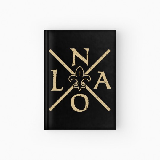 New Orleans Football Vintage Louisiana NOLA Saint Hardcover Journal