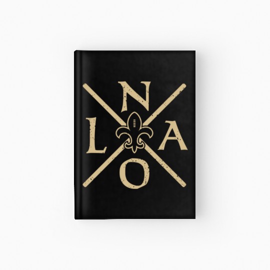 New Orleans Football Vintage Louisiana NOLA Saint Hardcover Journal
