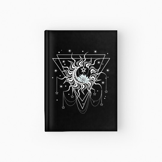 sun moon star Hardcover Journal