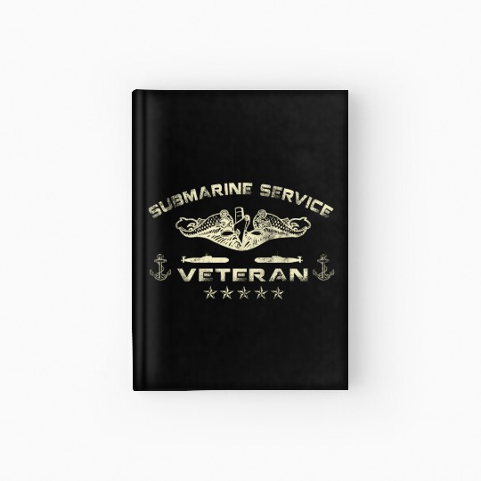 Vintage US Navy Submarine Service Veteran Hardcover Journal