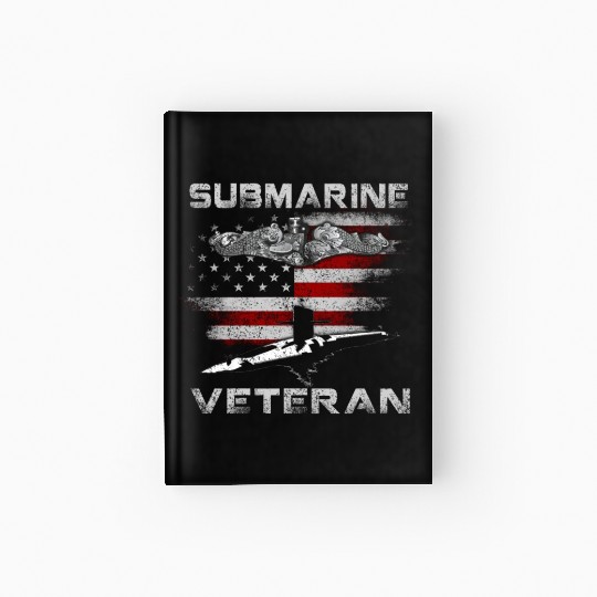 Vintage US Navy Submarine Service Veteran Hardcover Journal