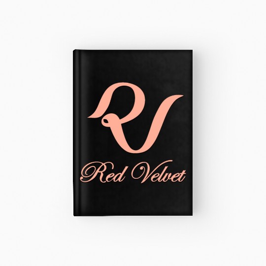 Red velvet kpop group logo design Hardcover Journal