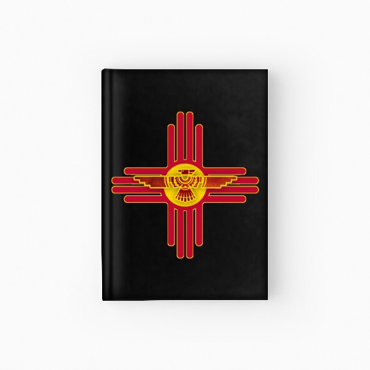 New Mexico Flag Zia Symbol Floral Nature Eagle So Hardcover Journal