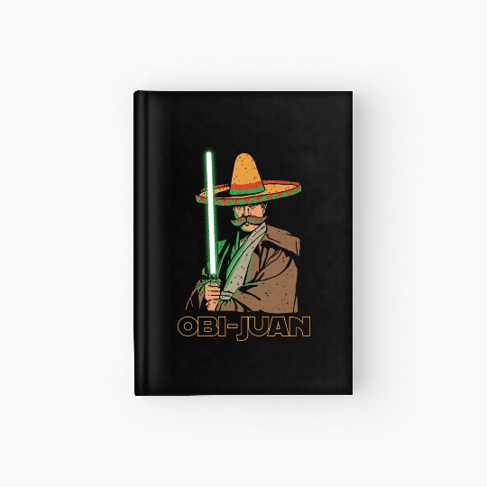 Obi Juan Funny Mexican Sombrero Cinco de Mayo Hardcover Journal