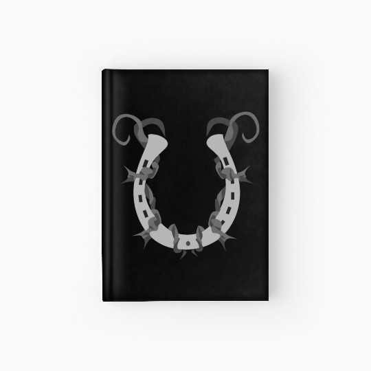 Horseshoe Wrapped in Barbed Wire Hardcover Journal
