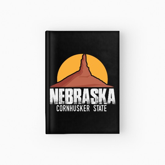 Nebraska State | USA America States Chimney Rock Hardcover Journal