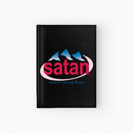 Satan Natural Spring Water Hardcover Journal