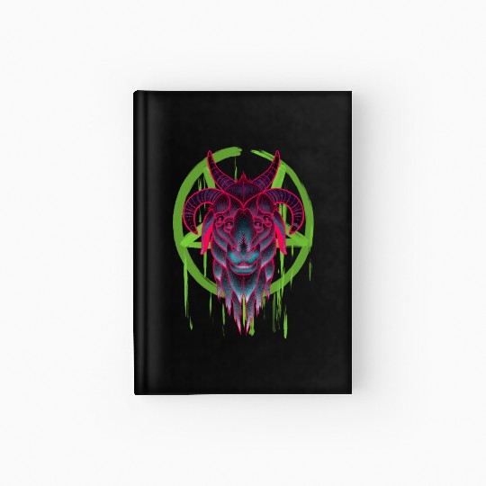 Neon Baphomet Hardcover Journal