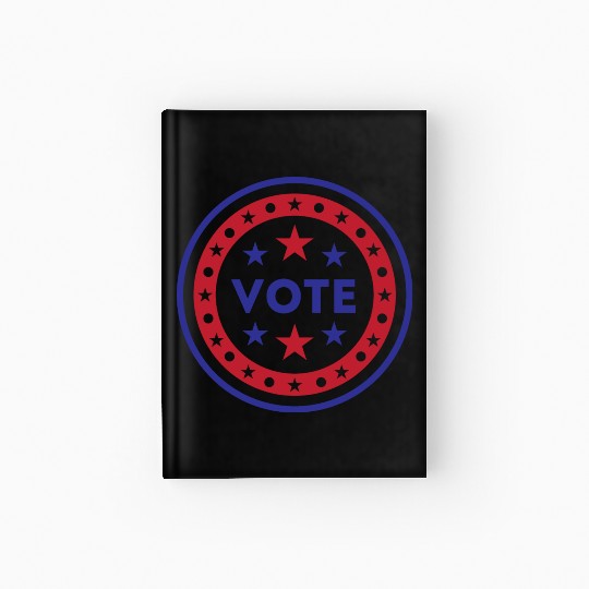 Vote US Election 2020 stars and stripes Hardcover Journal