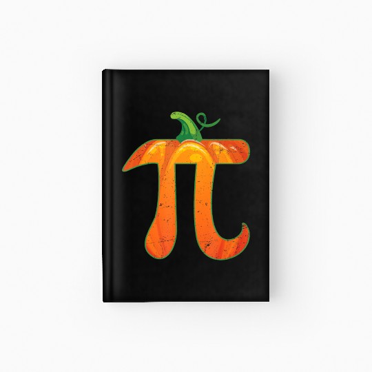 funny pumpkin pi halloween costume math pun gift Hardcover Journal
