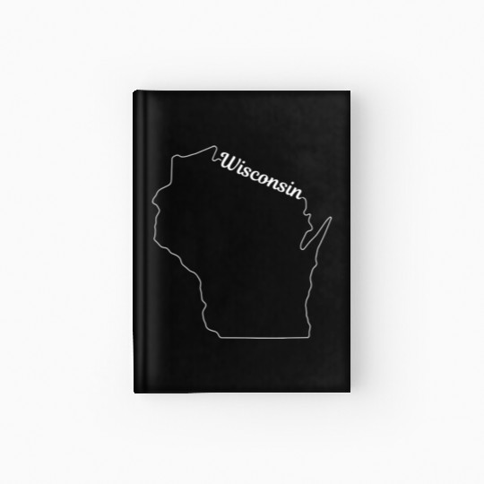 Wisconsin State Pride USA Map Hardcover Journal