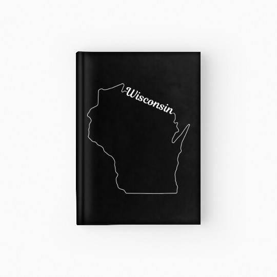 Wisconsin State Pride USA Map Hardcover Journal