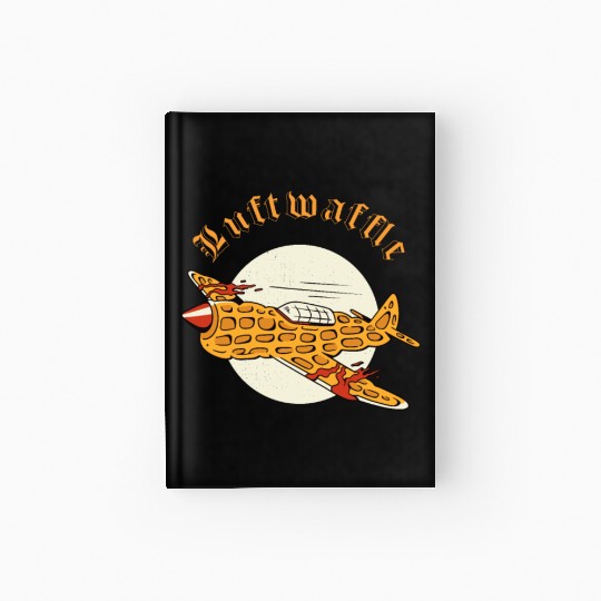 Luftwaffle Waffle Military Aircraft Pilot Hardcover Journal