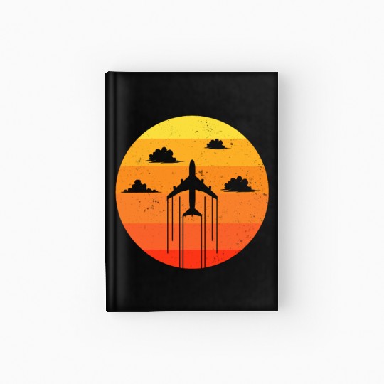 Pilot Aviator Aircraft Aviation Hardcover Journal