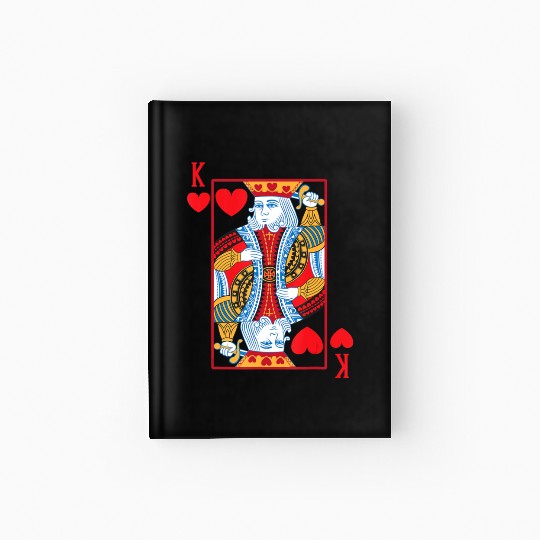 Halloween Playing Card Costume KING OF HEARTS Hardcover Journal