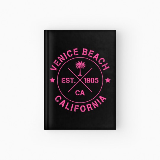 Venice Beach California Los Angeles USA Hollywood Hardcover Journal