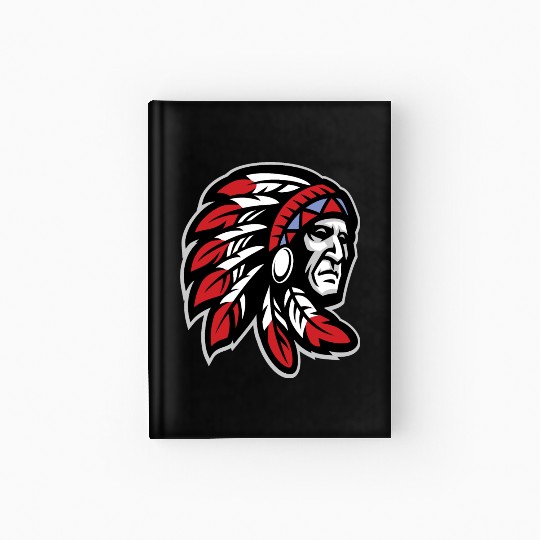 Native American Indian Headdress Hardcover Journal