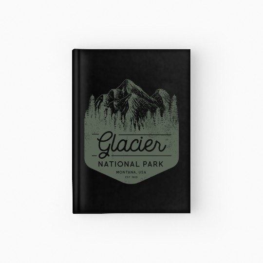 Glacier National Park Hiking Montana Hardcover Journal