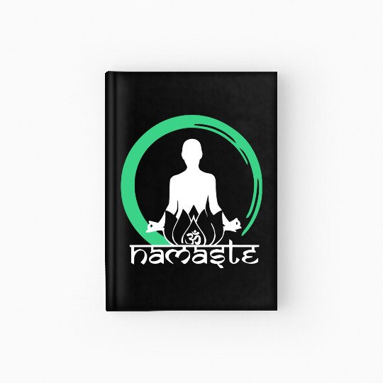 Yoga Namaste Ohm Lotus Gift Relax Hardcover Journal