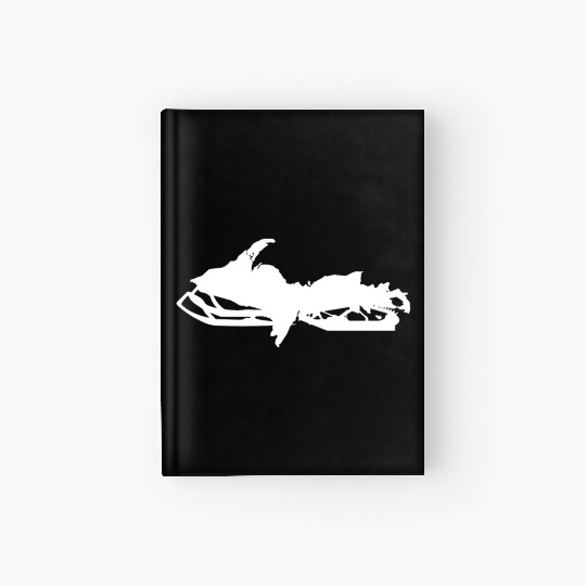 Michigan Snowmobile Upper Peninsula Snowmobiling Hardcover Journal