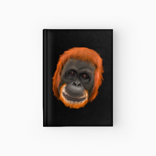 Orang-Utan Monkey Ape Hardcover Journal