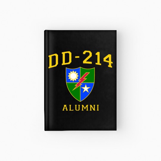 US Army Ranger Veteran DD214 Alumni Logo Insignia Hardcover Journal