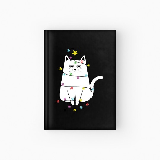 Grumpy Christmas Cat, Funny cat Women’s Christmas Hardcover Journal