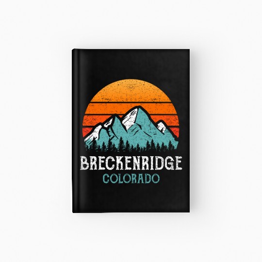 Vintage Breckenridge Hardcover Journal Retro Sun Mountains