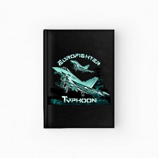 Eurofighter Typhoon fighter jet Hardcover Journal