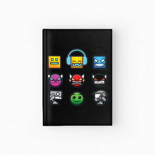 geometry dash insane Hardcover Journal