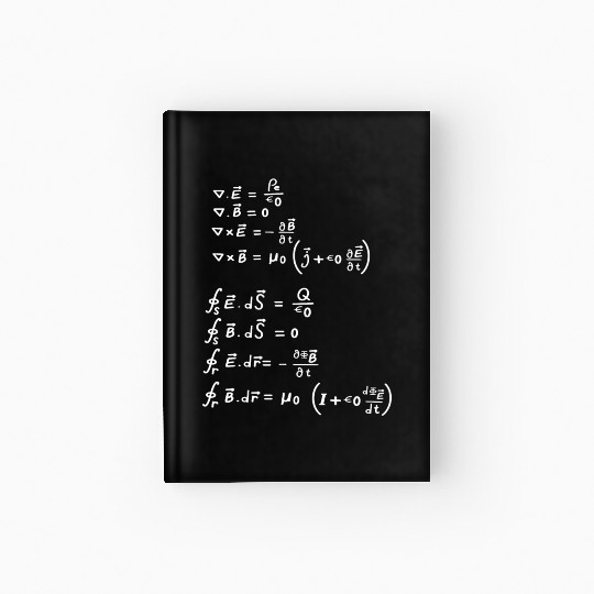 Maxwell's Equation Physics Math Science Funny Gift Hardcover Journal