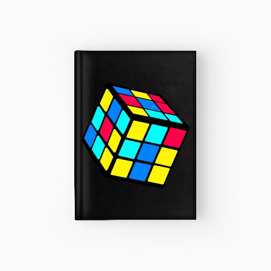 90s 80 Trendy Nostalgia Cube Hardcover Journal