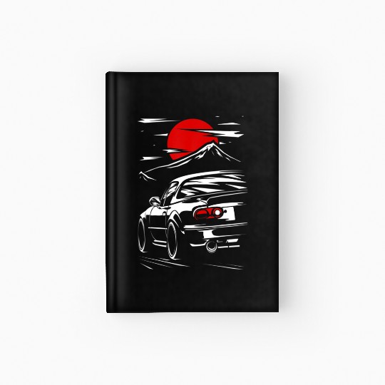 Miata mx5 JDM car Hardcover Journal