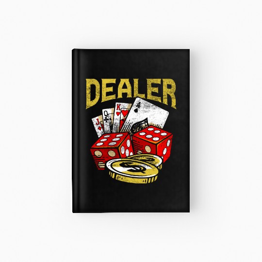 Casino Gambling Dealer Texas Holdem Poker Hardcover Journal