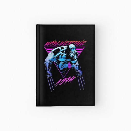 M-a-r-v-e-l W-o-l-verine Neon Retro Logan Graphic Hardcover Journal