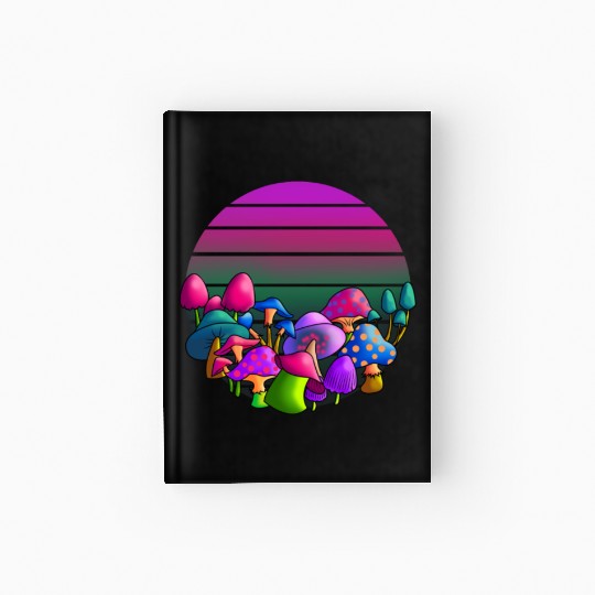 de and Seek Challenge Accepted Fungi Mushroom Hardcover Journal