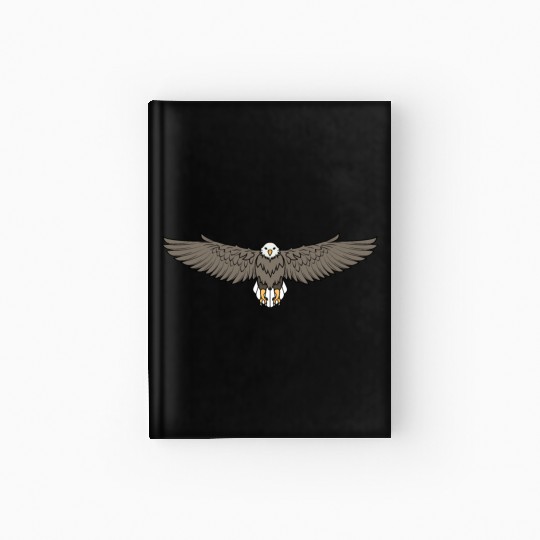 Bald Eagle Flying Cool Eagle Lovers Hardcover Journal