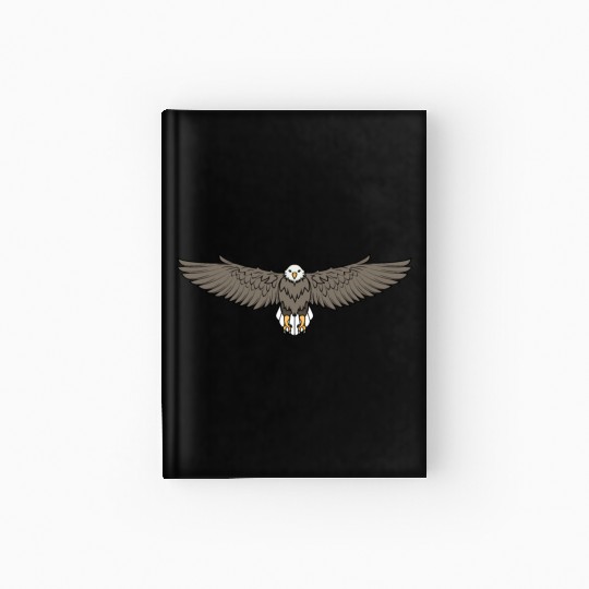 Bald Eagle Flying Cool Eagle Lovers Hardcover Journal