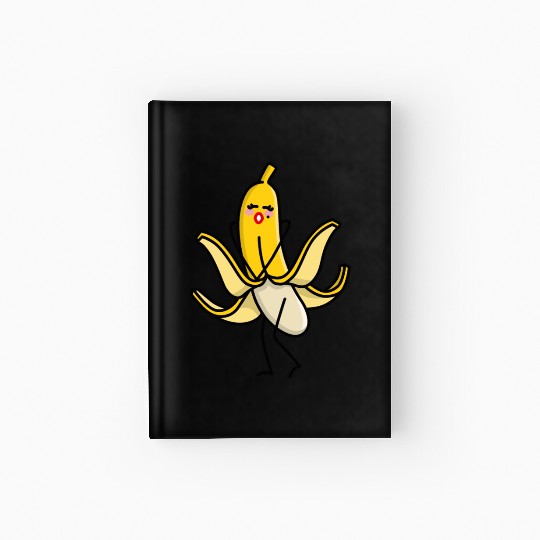 Marilyn, Monroe sexy banana blowing skirt up pun Hardcover Journal