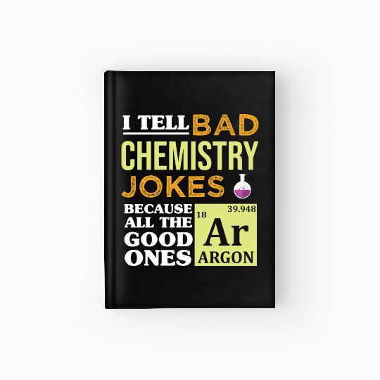 Funny Science Argon Periodic Table Chemistry Jokes Hardcover Journal